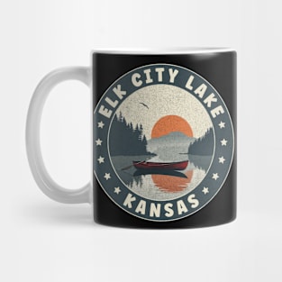 Elk City Lake Kansas Sunset Mug